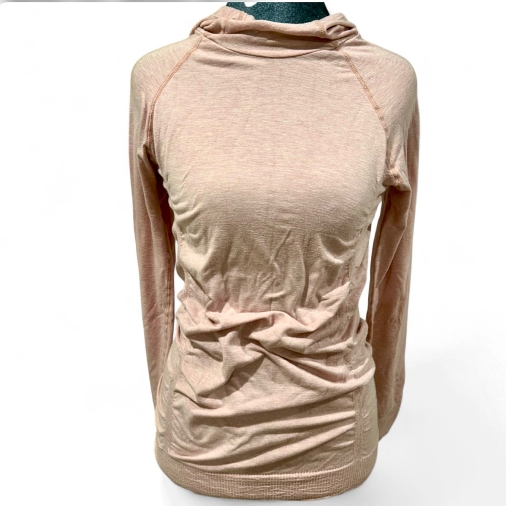 FABLETICS Light Pink Hooded Long Sleeve Top